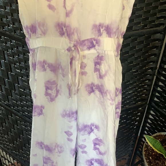 Purple tie dye jumpsuit. NWT. Size medium - Picture 3 of 6